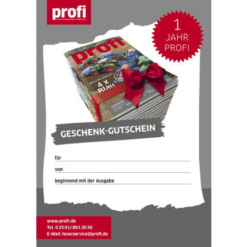 profi Geschenkgutschein 12 Ausgaben